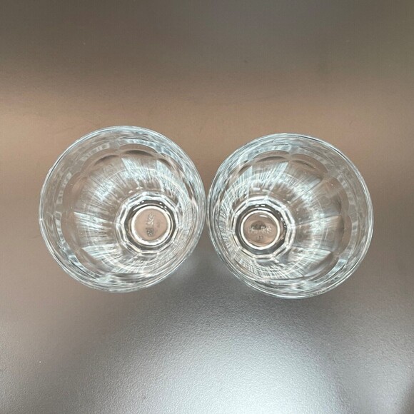 Palaks Pasabahce Rocks Glasses Clear Glass Panels 4 1/8" High Turkey Lot of 2 - Picture 3 of 7